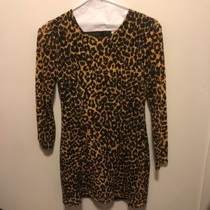 Leopard Lace Mini Dress